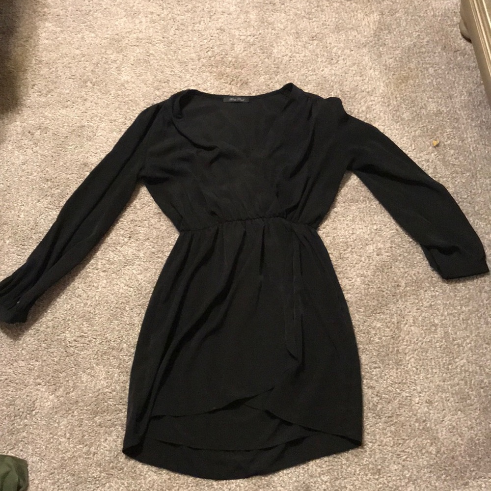 black dress, great for funerals/weddings